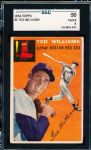 1954 Topps Baseball- #1 Ted Williams, Red Sox- SGC 50 (Vg-Ex 4)