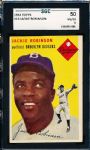 1954 Topps Baseball- #10 Jackie Robinson, Brooklyn- SGC 50 (Vg-Ex 4)