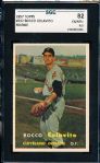 1957 Topps Baseball- #212 Rocky Colavito RC- SGC 82 (Ex/Mt+ 6.5)