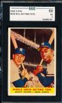 1958 Topps Baseball- #418 Aaron/ Mantle- SGC 60 (Ex 5)