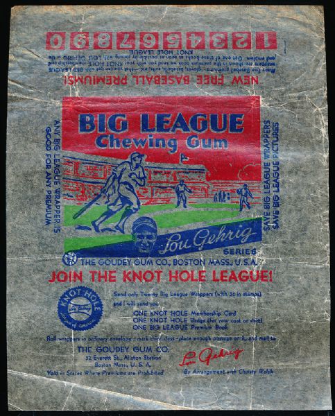 1934 Goudey Baseball- One Wrapper