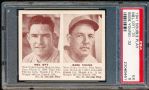 1941 Double Play Baseball- #31 Mel Ott/ #32 Babe Young, Giants- PSA Ex 5 