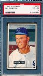 1951 Bowman Baseball- #232 Nelson Fox, White Sox- PSA Vg-Ex 4 – Rookie!