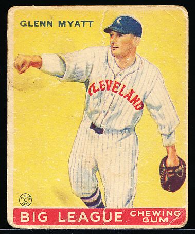 1933 Goudey Baseball- #10 Myatt, Cleve.