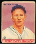 1933 Goudey Baseball- #17 Watson Clark, Dodgers
