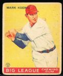 1933 Goudey Baseball- #39 Mark Koenig, Cubs