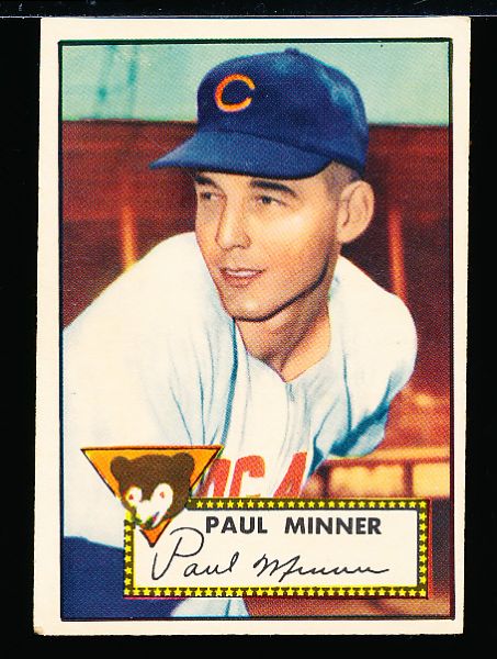 1952 Topps Bb- #127 Minner, Cubs