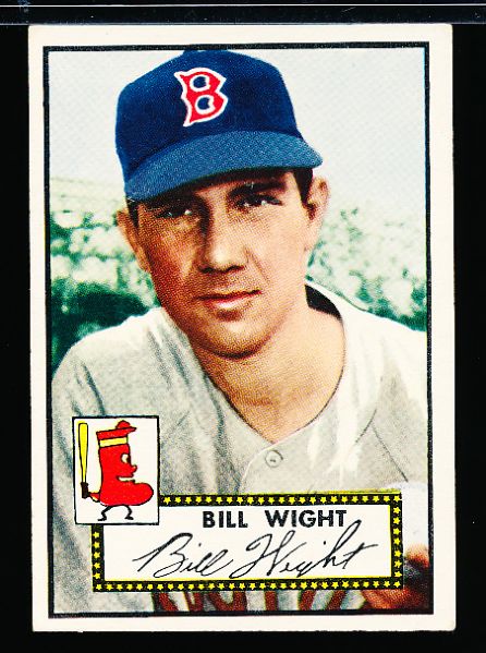 1952 Topps Bb- #177 Wight, Red Sox