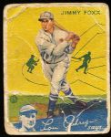 1934 Goudey Baseball- #1 Jimmy Foxx, A’s