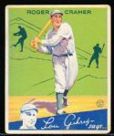 1934 Goudey Baseball- #25 Roger Cramer, A’s