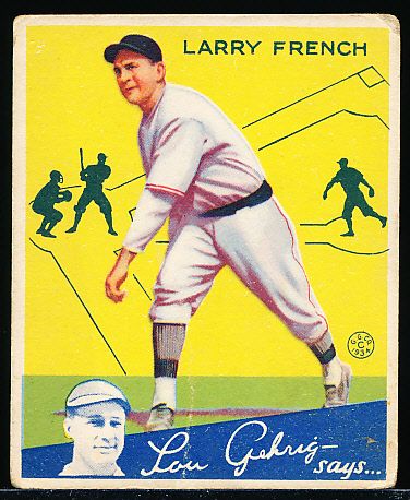 1934 Goudey Baseball- #29 Larry French, Pirates