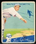 1934 Goudey Baseball- #36 Walter Betts, Braves