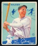 1934 Goudey Baseball- #39 Fred Walker, Yankees