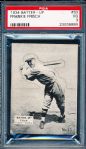 1934 Batter Up Bb- #33 Frankie Frisch , Cardinals- PSA Vg 3