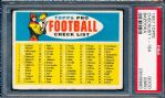 1957 Topps Football- Checklist #1-154- PSA Good 2 (MK)