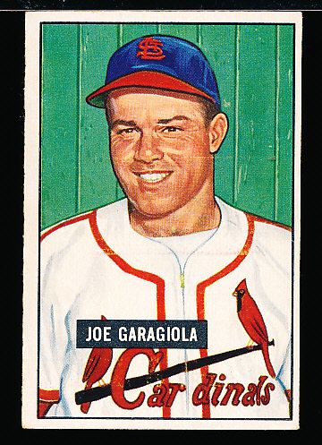 1951 Bowman Bb- #122 Joe Garagiola, Cardinals