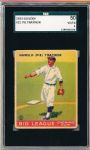 1933 Goudey Baseball- #22 Pie Traynor, Pirates- SGC 50 (Vg-Ex 4)