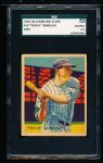 1934-36 Diamond Stars  Baseball- #30 Heinie Manush, Washington- SGC 55(Vg-Ex+ 4.5)