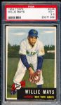 1953 Topps Baseball- #244 Willie Mays, Giants- SP Hi #- PSA Vg+ 3.5