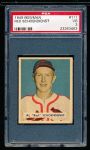 1949 Bowman Baseball- #111 Red Schoendienst, Cardinals- PSA Vg 3 
