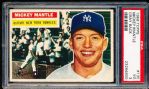 1956 Topps Baseball- #135 Mickey Mantle, Yankees- PSA VG 3