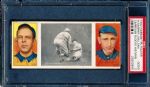 1912 T202 Hassan Triple Folder- “Carrigan Blocks His Man”- Gaspar/ McLean  - PSA Good 2