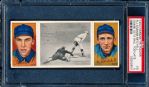 1912 T202 Hassan Triple Folder- “Chase Gets Ball Too Late”-  Egan  /Mitchell   - PSA Ex 5 
