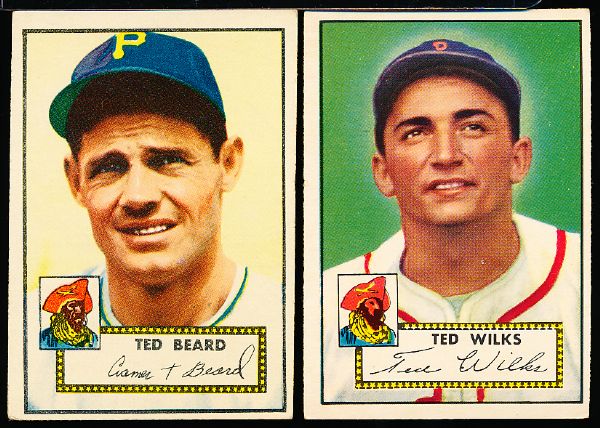 1952 Topps Bb- 2 Pirates Cards