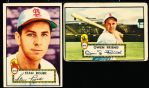 1952 Topps Bb- 2 St. Louis Browns Cards