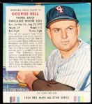 1954 Red Man Bb- With Tab- #AL 14 George Kell, White Sox