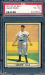 1941 Playball Baseball- #13 Jimmie Foxx, Boston Red Sox- PSA Vg-Ex 4 