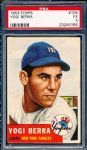 1953 Topps Baseball- #104 Yogi Berra, Yankees- PSA Ex 5 