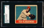 1948/49 Leaf Baseball- # 38 Ted Kluszewski RC- SGC A (Authentic)