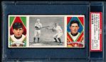 1912 T202 Hassan Triple Folder- “Ambrose McConell at Bat”- Quinn/ Blair (Yankees) - PSA Vg-Ex+ 4.5 
