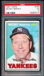 1967 Topps Baseball- #150 Mickey Mantle, Yankees- PSA Ex 5 