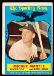 1959 Topps Bb- #564 Mickey Mantle All Star