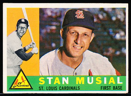1960 Topps Bb- #250 Stan Musial, Cardinals