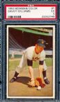 1953 Bowman Baseball Color- #1 Davey Williams, Giants- PSA Ex 5