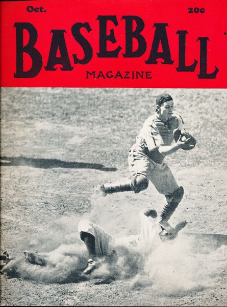 October 1942 Baseball Magazine-  Mickey Owen/ Cooper cover.