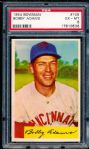 1954 Bowman Baseball- #108 Bobby Adams, Reds- PSA Ex-Mt 6