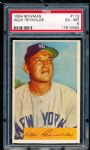1954 Bowman Baseball- #113 Allie Reynolds, Yankees- PSA Ex-Mt 6 