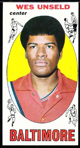 1969-70 T Bask- #56 Wes Unseld RC