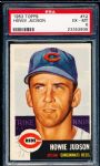 1953 Topps Baseball- #12 Howie Judson, Reds- PSA Ex-Mt 6 