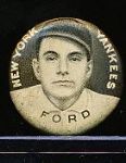 1910-12 P2 Sweet Caporal Baseball Pin- Russ Ford, NY Yankees- Small Letters Version