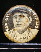 1910-12 P2 Sweet Caporal Baseball Pin- John Hummel, Brooklyn