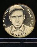 1910-12 P2 Sweet Caporal Baseball Pin- Sherry Magee, Phillies