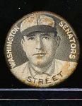 1910-12 P2 Sweet Caporal Baseball Pin- Gabby Street, Washington- Small Letters version