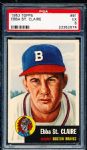 1953 Topps Bb- #91 Ebba St. Claire, Braves- PSA Ex 5