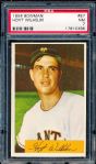 1954 Bowman Baseball- #57 Hoyt Wilhelm, Giants- PSA NM 7 