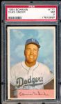 1954 Bowman Baseball- #170 Duke Snider, Dodgers- PSA NM 7 